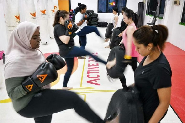 ladies kickboxing in singapore